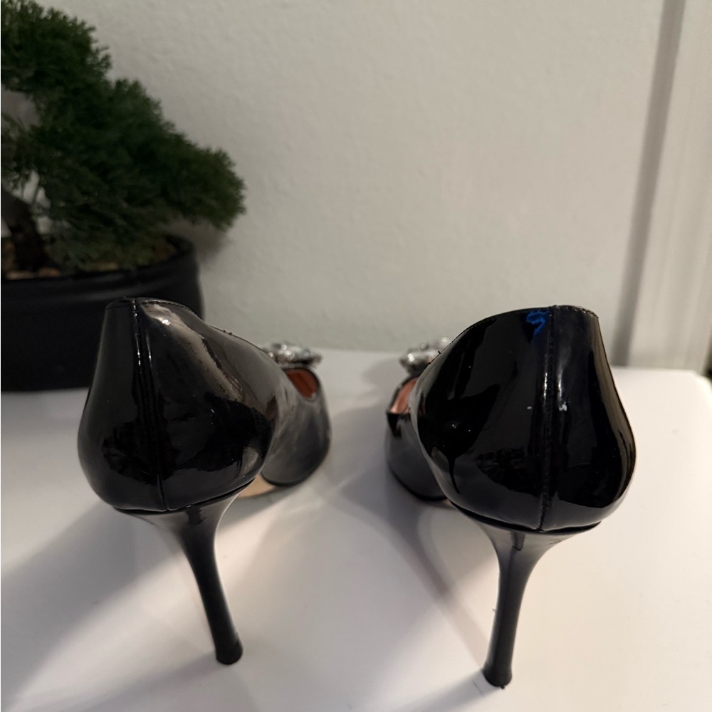 Kate Spade Black Heels with Crystal Embellishments - Picture 5 of 8